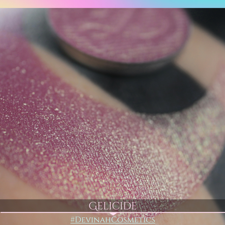 Gelicide pink green gold duochrome shimmer eyeshadow