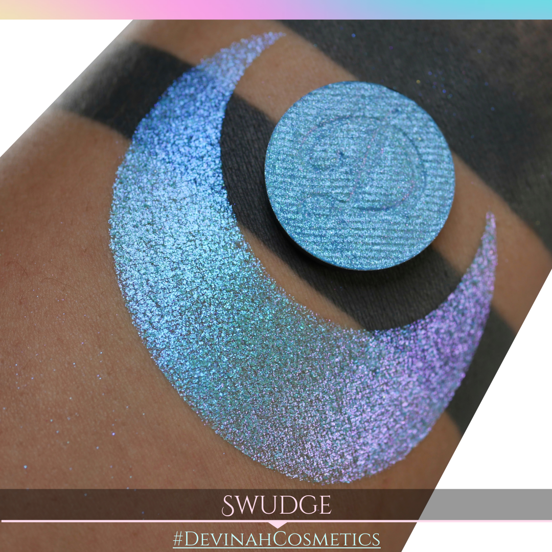 Swudge Glitter Multichrome Duochrome Color Morph Pressed Pigment Eyeshadow