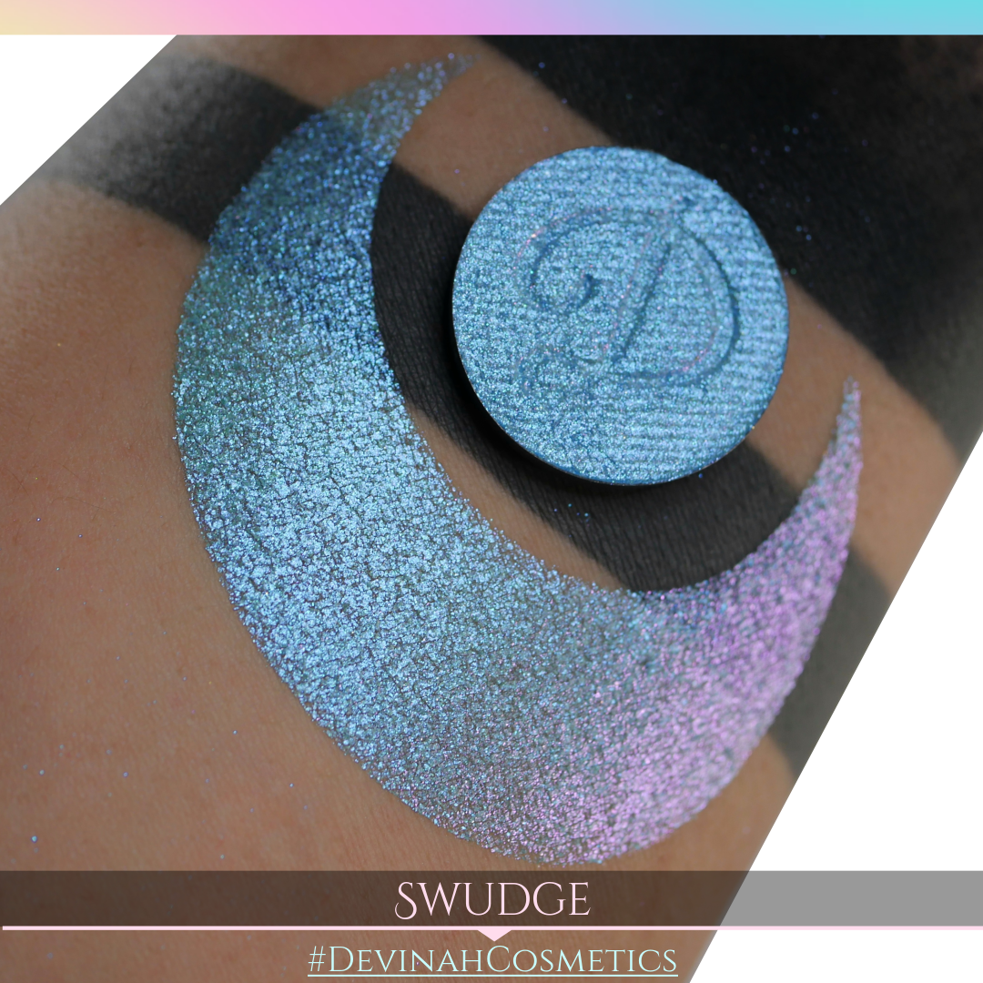 Swudge Glitter Multichrome Duochrome Color Morph Pressed Pigment Eyeshadow