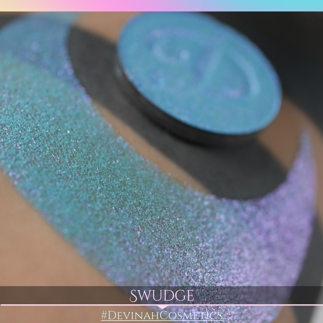 Swudge Glitter Multichrome Duochrome Color Morph Pressed Pigment Eyeshadow
