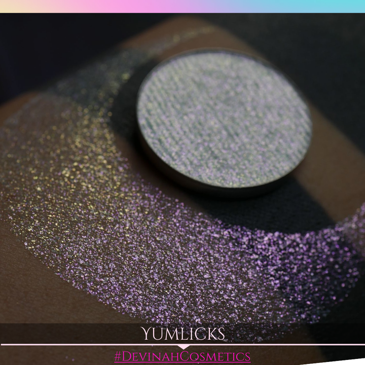 Yumlicks Sugar Drops yellow red pink sparkly eyeshadow